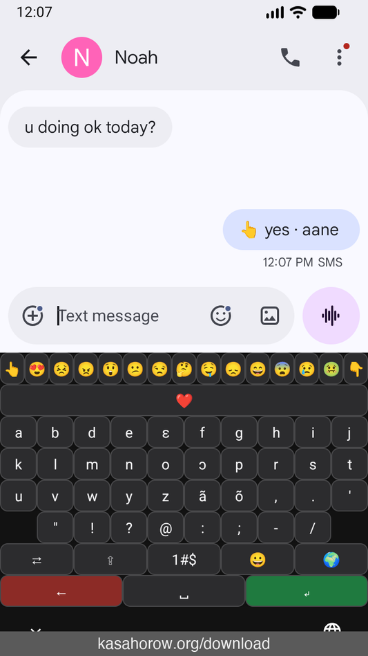 Make a daily connection with one word in his language