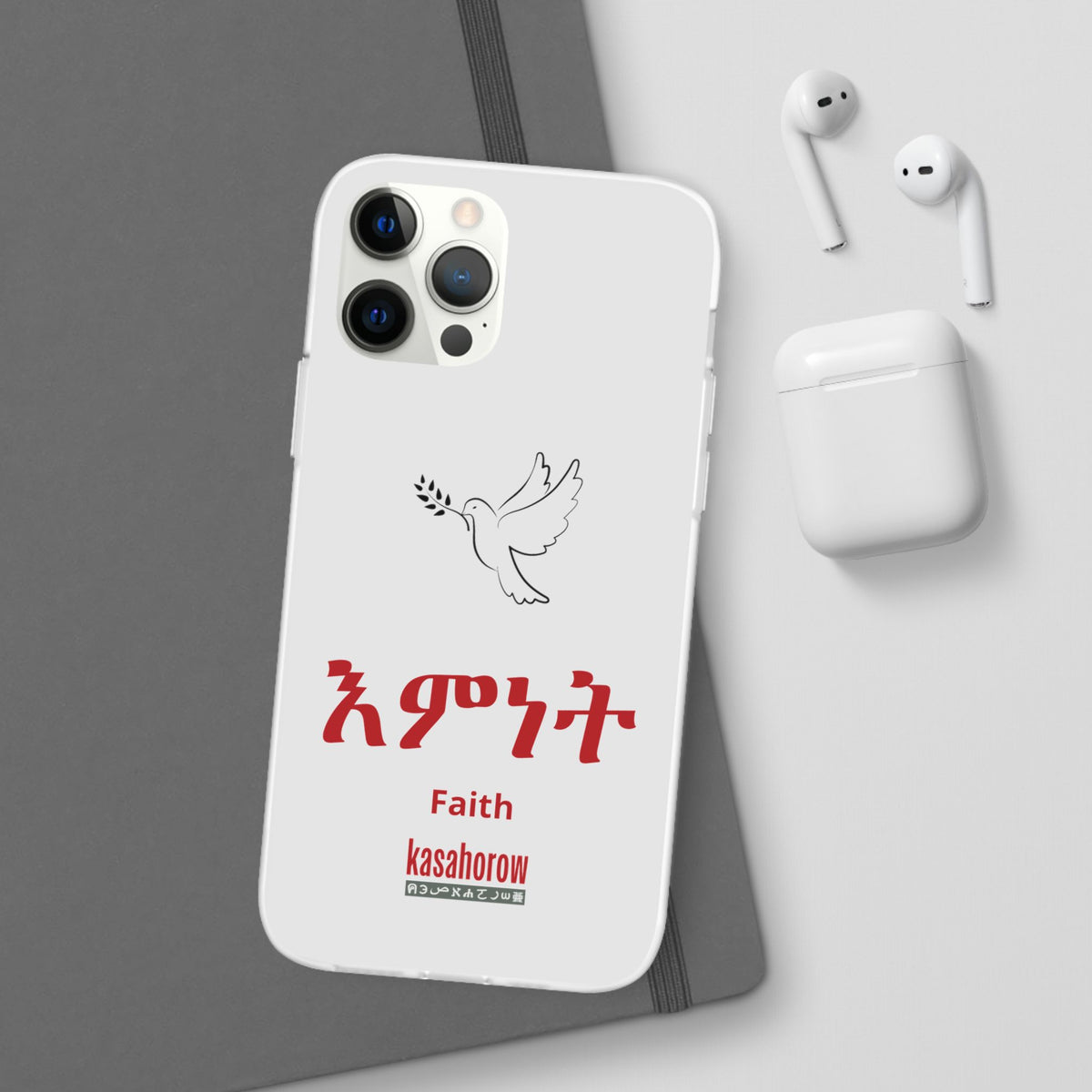 "Faith" Phone Case · English Tigrinya