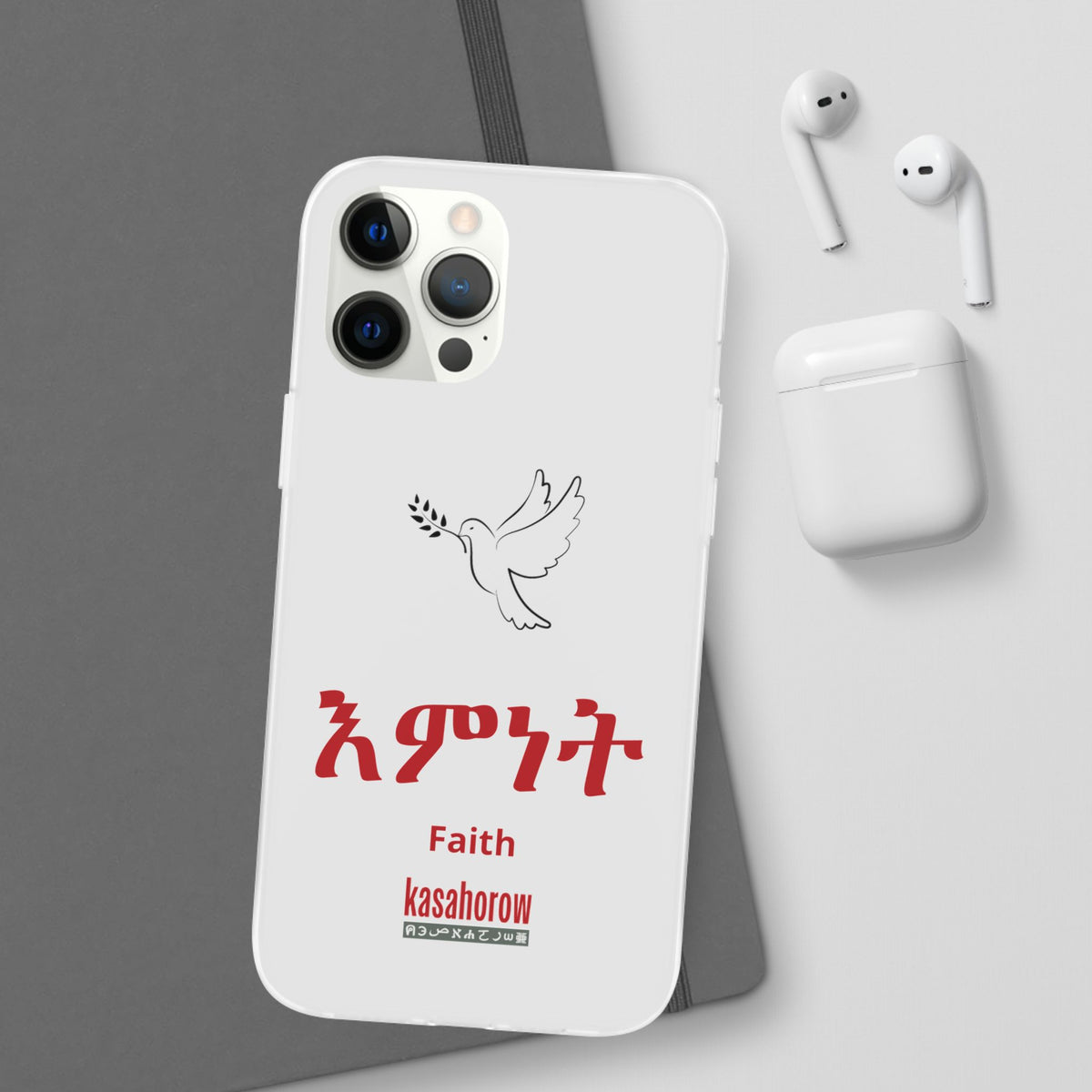 "Faith" Phone Case · English Tigrinya