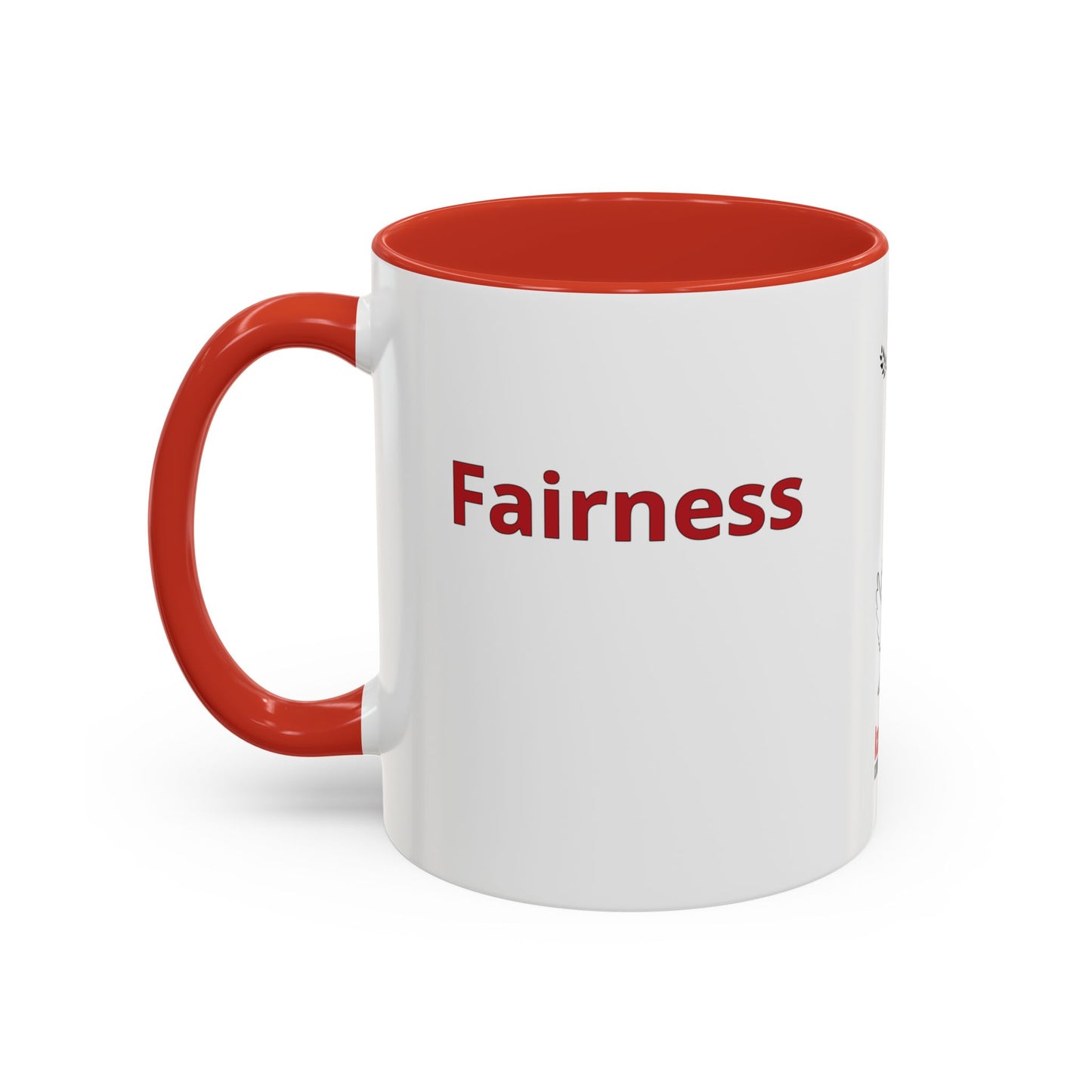 "Fairness" Mug · English Sinhala