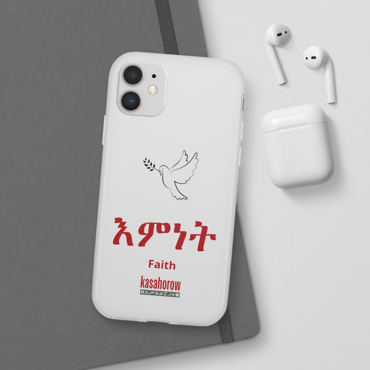 "Faith" Phone Case · English Tigrinya