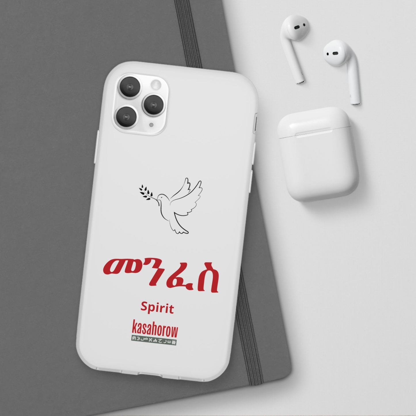 "Spirit" Phone Case · English Amharic