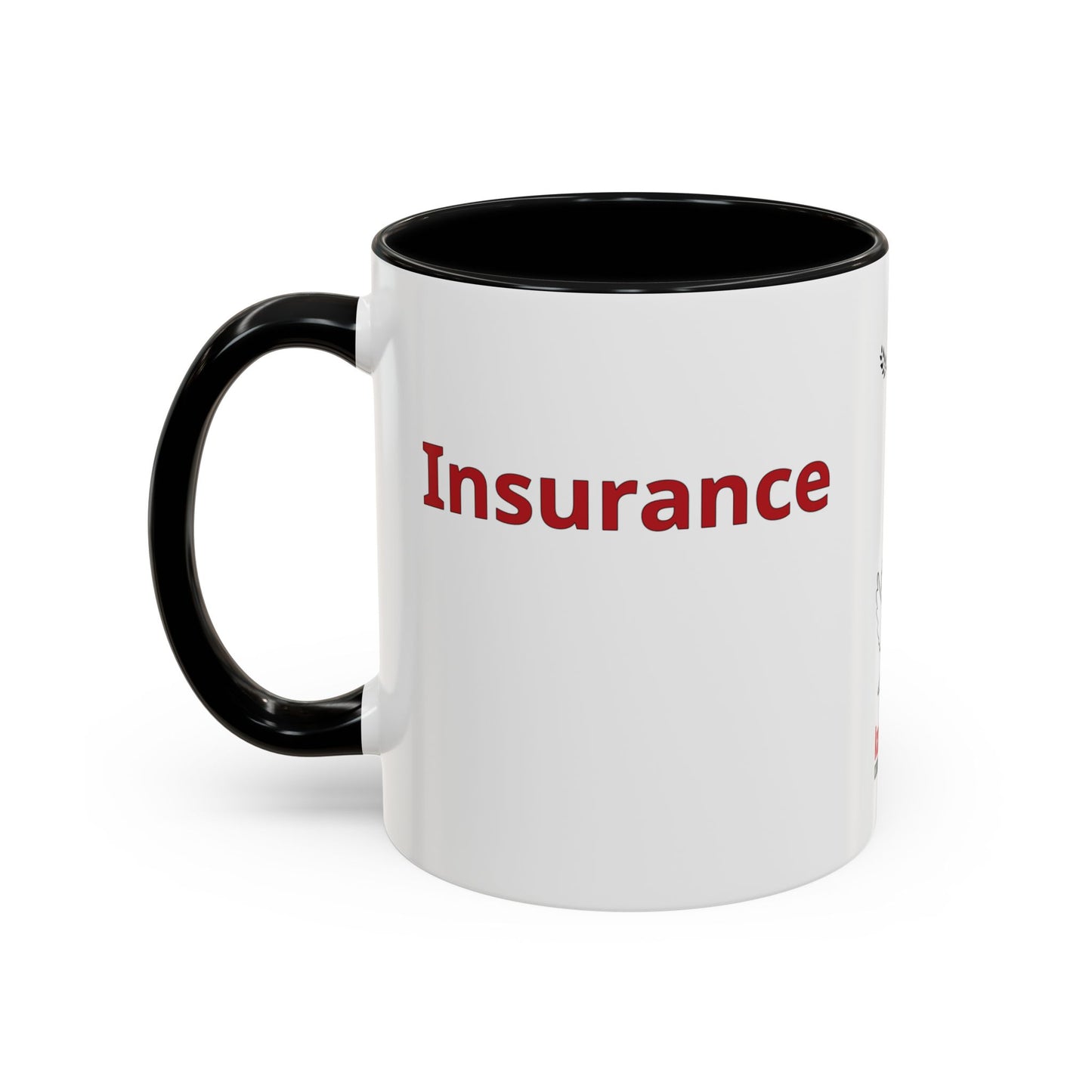 "Insurance" Mug · English Spanish