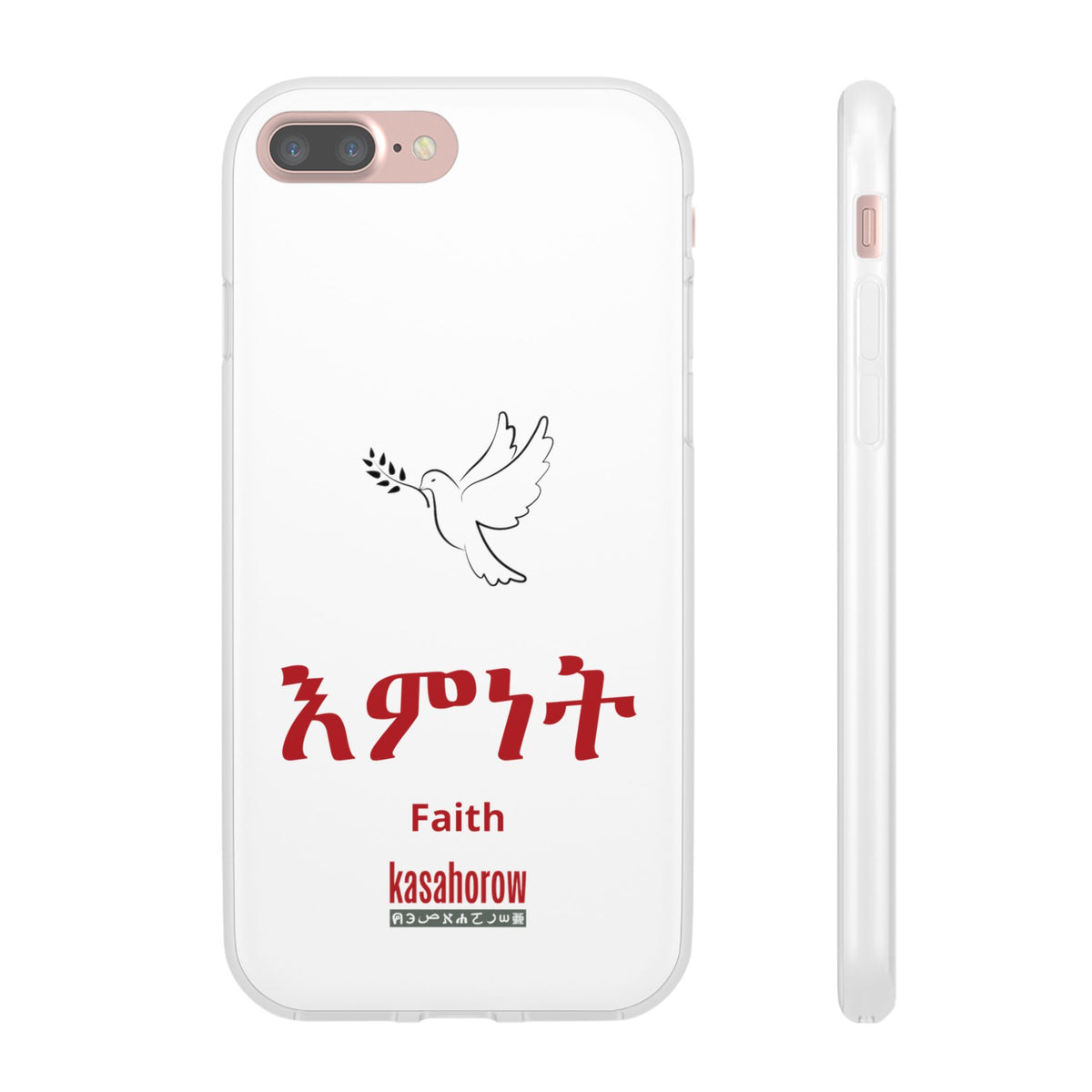 "Faith" Phone Case · English Tigrinya