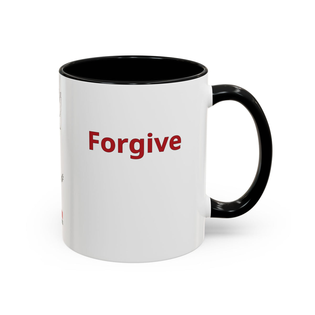 "Forgive" Mug · English Tigrinya