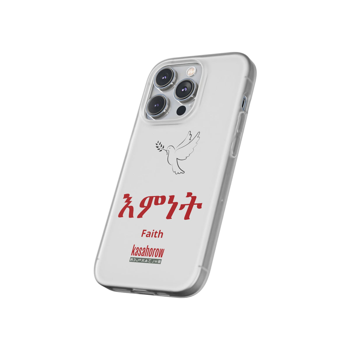 "Faith" Phone Case · English Tigrinya