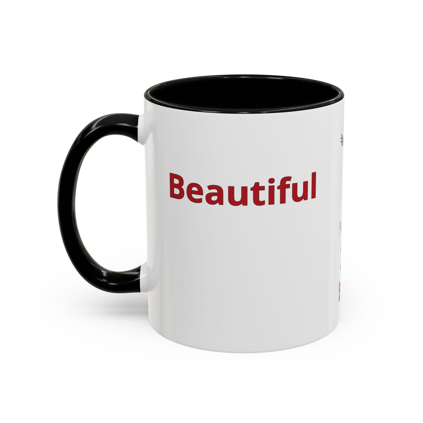 "Beautiful" Mug · English Amharic