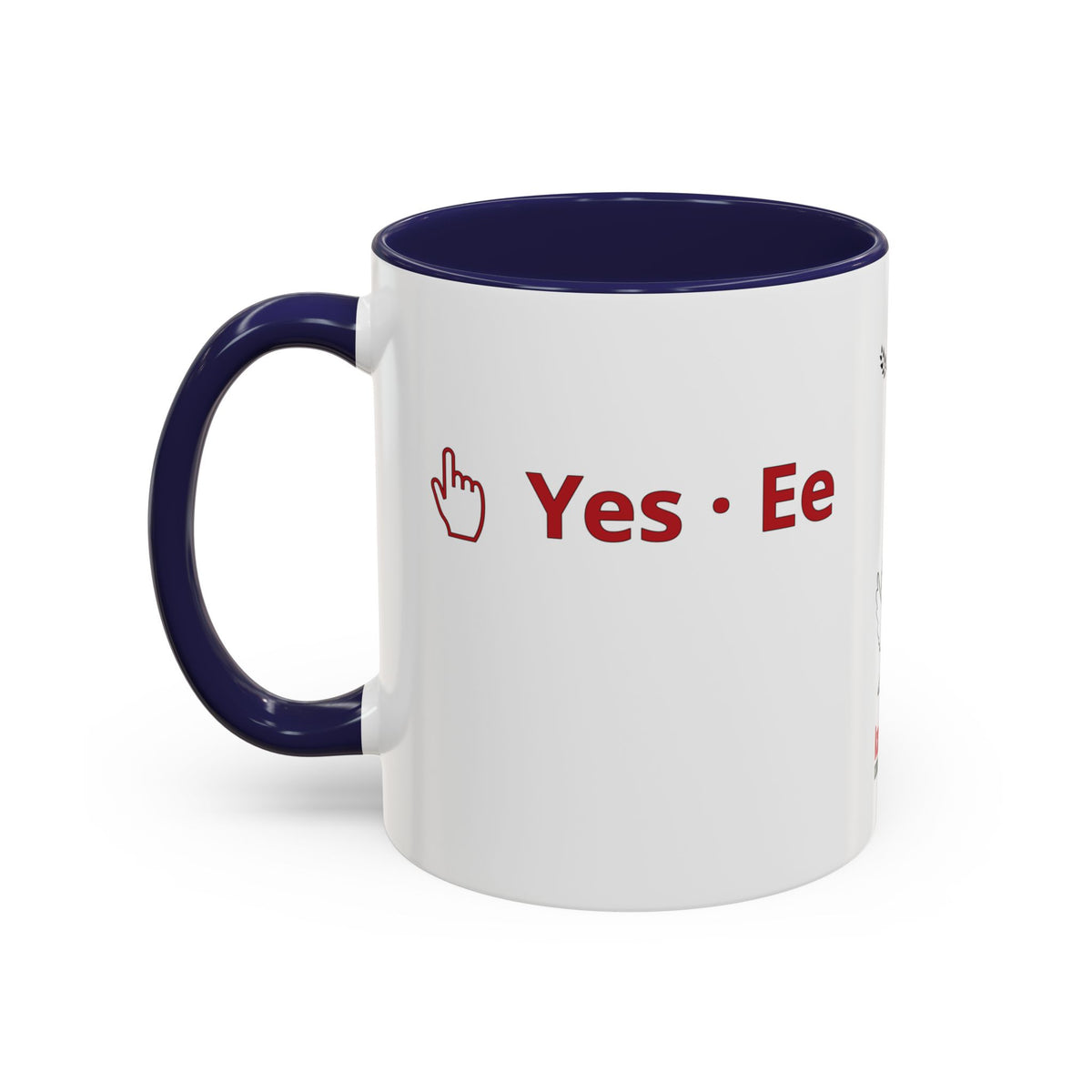 "Yes and No" Mug · English Maasai
