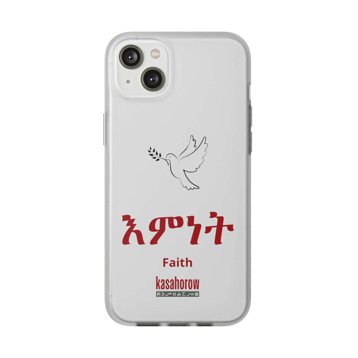 "Faith" Phone Case · English Tigrinya