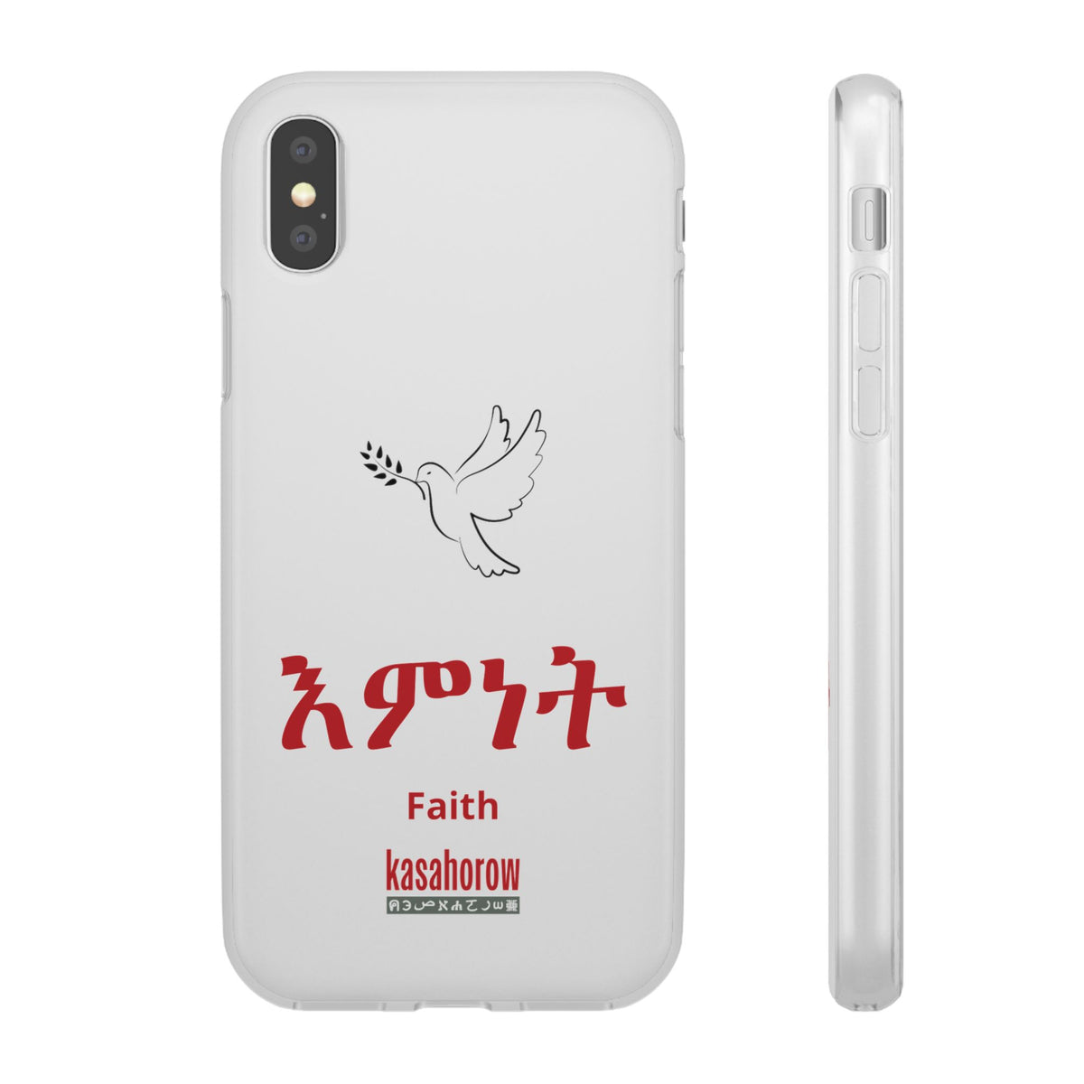 "Faith" Phone Case · English Tigrinya