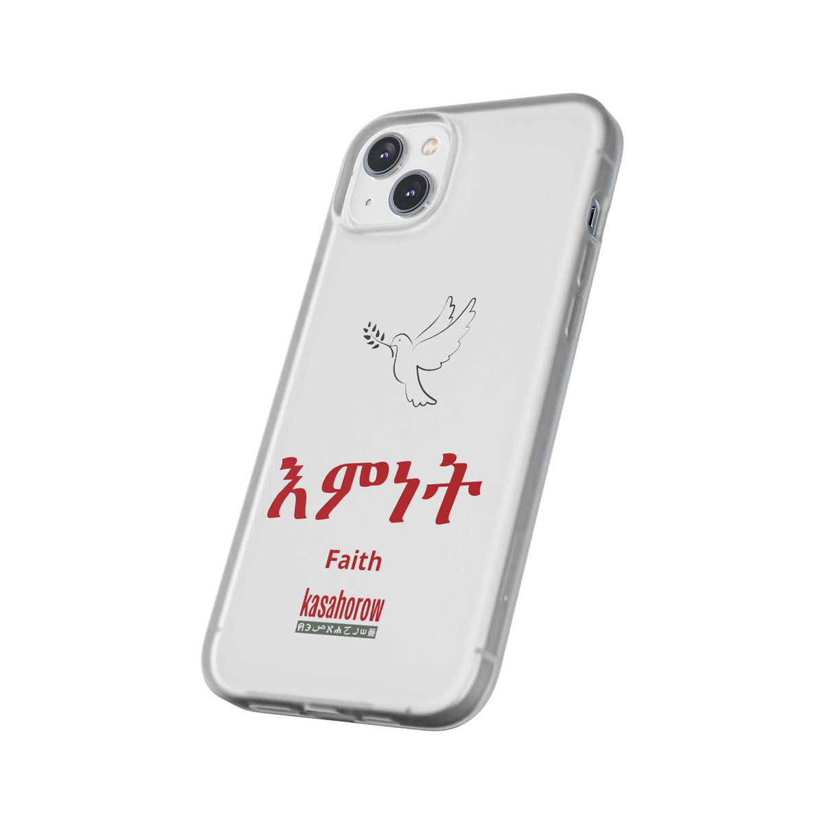 "Faith" Phone Case · English Tigrinya