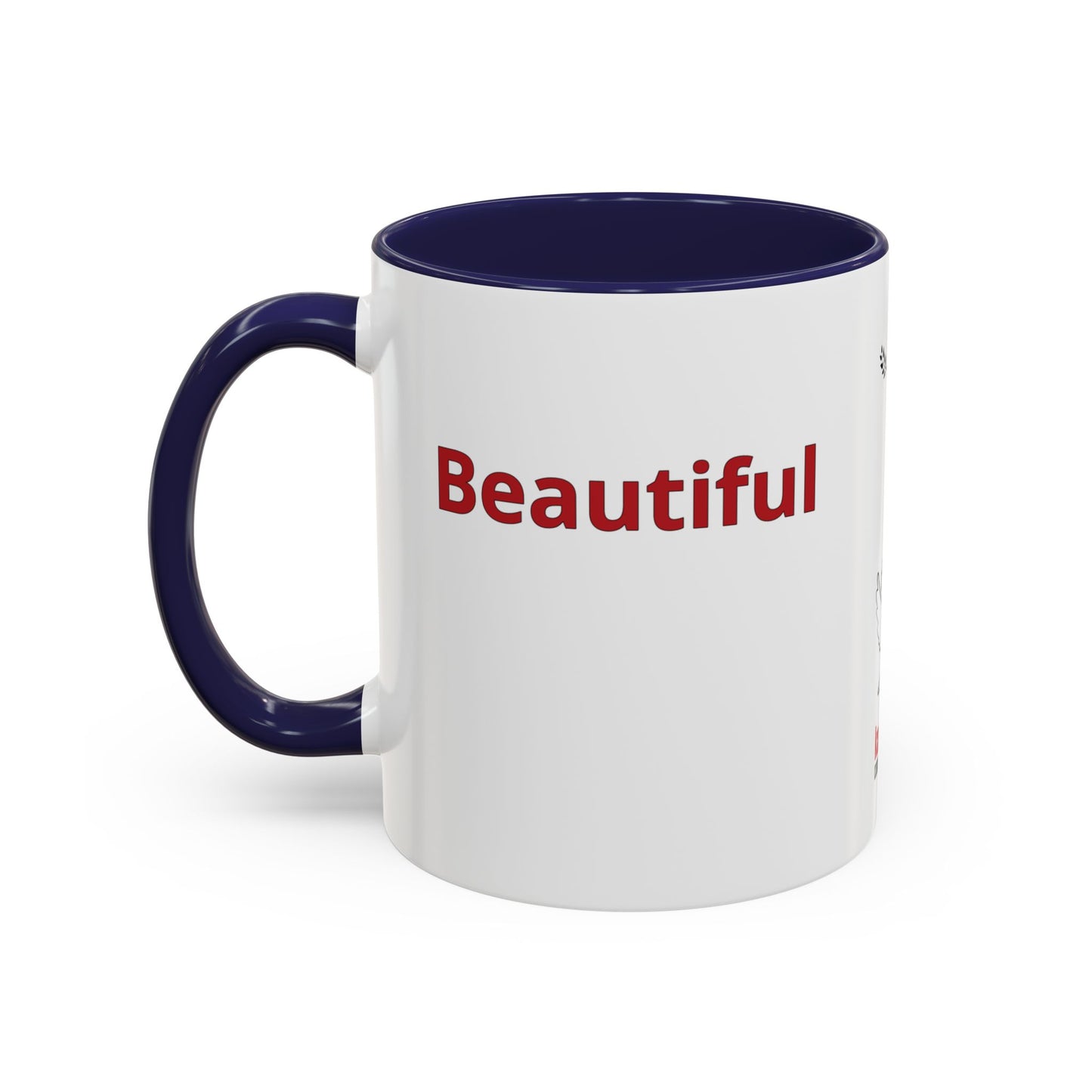 "Beautiful" Mug · English Amharic