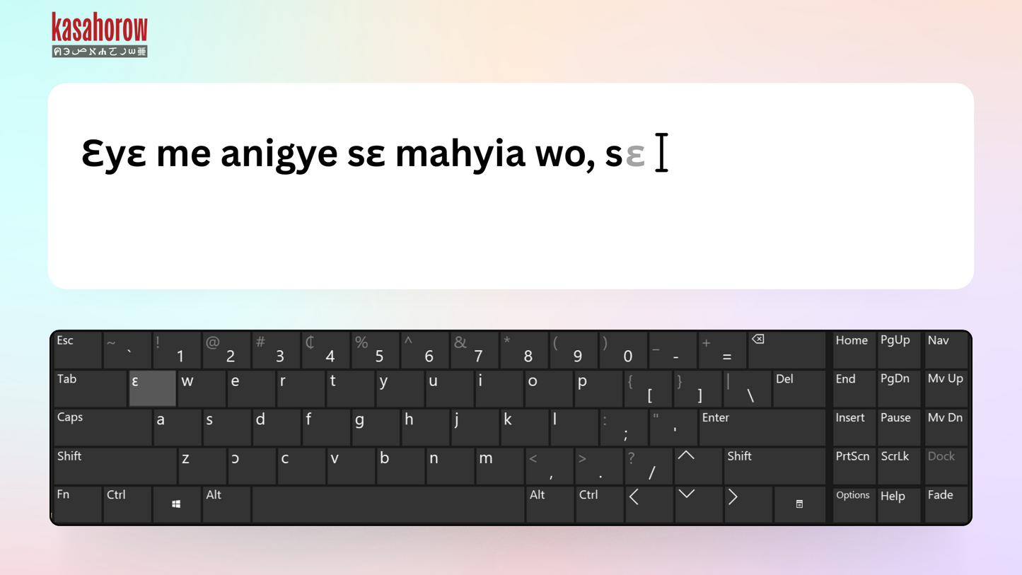 kasahorow keyboard for Windows